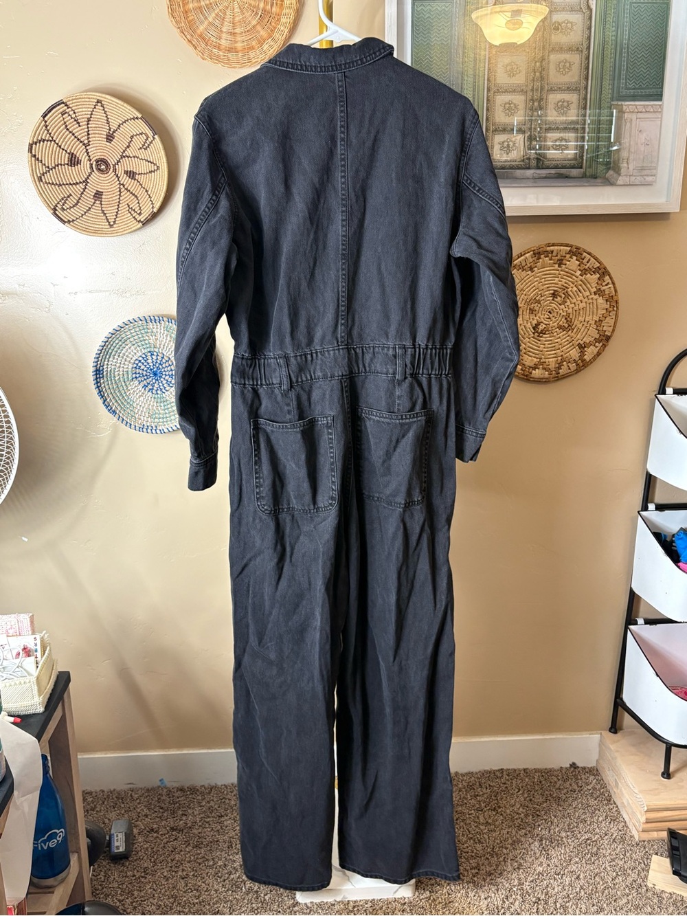 Universal Thread Black Utility Jumpsuit with Draw Waist - Picture 4 of 4